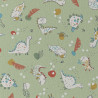 Punto estampado DINOZ Masilla / Multicolor vintage